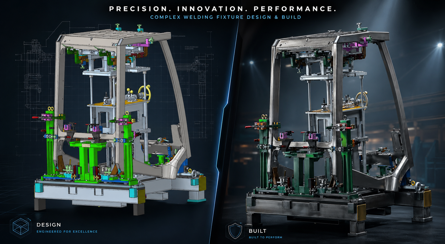 Case Study 01 — Complex Operator Station Welding Fixture with Multi-Variant Support